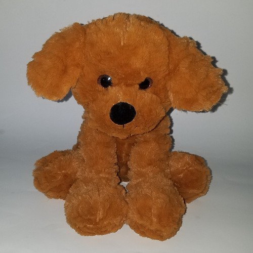 Peluche cane cucciolo marrone