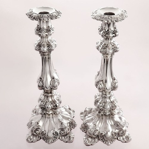 Antica coppia candelabri in - coppia,