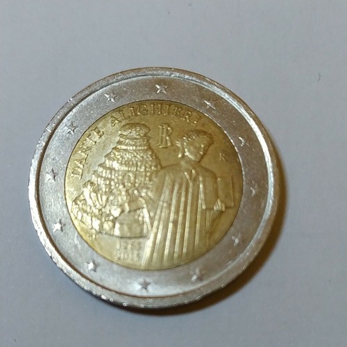 Moneta euro rara dante - 2,