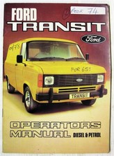 Ford Transit Diesel Benzina Furgone Manuale Proprietario Gennaio 1981 #CG40/132592/181