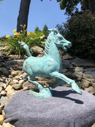 Antica statuina vintage bronzo