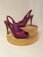 Pura Lopez viola tacco slip on