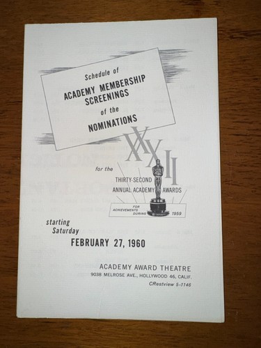 32nd annual academy awards - 32nd,
