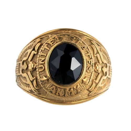 Anello vintage nero zirconi