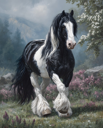 Gypsy vanner con - con, stampa
