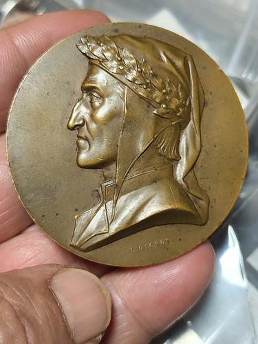 Medaglia dante alighieri - medaglia,