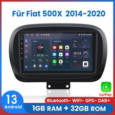 Per Fiat 500X 2014-2020 Carplay Android13 Autoradio GPS NAVI BT DAB+ WIFI Stereo