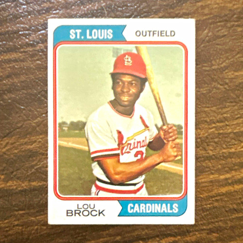 Carta baseball topps lou brock - baseball,