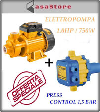 Elettropompa autoclave serbatoio cisterna 1hp/0.75kw + press control 1.5 bar