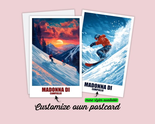 Madonna campiglio cartolina - di,
