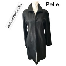 Armani Leather Overcoat XL/L