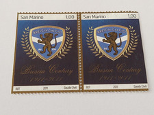 San Marino 2011 coppia di 2  valori nuovi Brescia Calcio, con varietà.