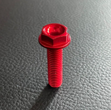 Lightech - 1 Vite Ergal testa esagonale M8 3 cm colore rosso