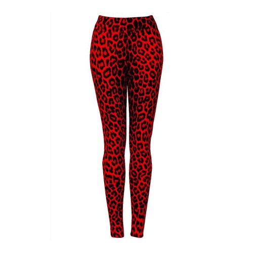 Leggings donna - leggings, rosso
