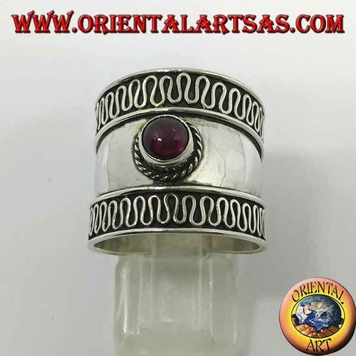 Anello fascia larga argento - anello, in