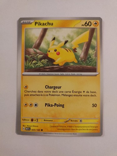 Carte pokémon pikachu - carte,