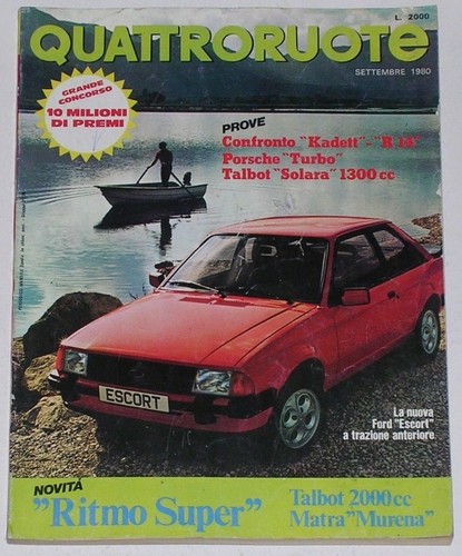Quattroruote 1980 porsche - 9/1980,