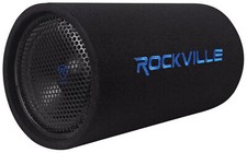 Rockville RTB10A Tubo basso subwoofer 10" 500w alimentato + telecomando basso