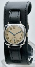 Rolex Rolco ref 1008 epoca WW2 anni '30 orologio vintage da uomo a cuscino, 27 mm