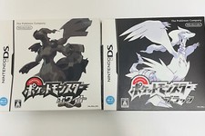Set 2 Nintendo DS Pokemon bianco e nero in scatola NTSC-J NDS Pocket Monster Japan