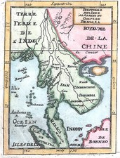 THAILANDIA VIETNAM CAMBOGIA "..Orient du golf de Bengala" 1719 M. MALLET ORIGINALE