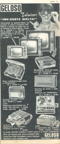 Geloso televisori - televisori,