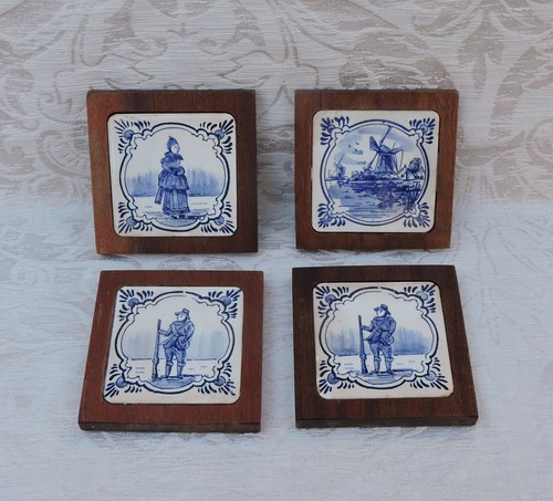 Vintage set coasters - vintage, 4