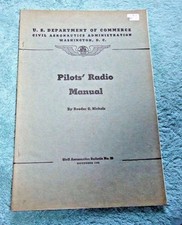 PILOT PILOTS RADIO MANUAL CIVIL AERONAUTICS PROCEDURES AIR TRAFFIC CONTROL 1940