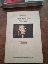 CRITICHE CONTRO VENTO. PAGINE