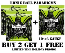 3 SET CORDE CHITARRA ELETTRICA ERNIE BALL PARADIGM 2021 REGULAR SLINKY (10-46)