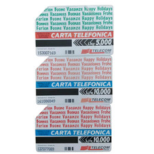 SCHEDE TELEFONICHE CARTE ITALIANE TELECOM SERIE TURISTICA BUONE VACANZE ANNI '90