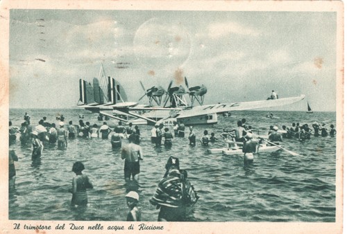 Cartolina italia 1938 barca - italia,