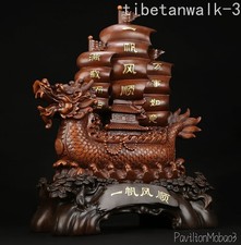 Statua barca drago vela liscia