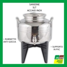BIDONE OLIO SANSONE ACCIAIO
