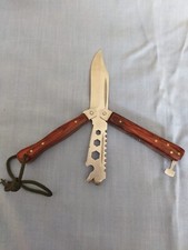 coltello pieghevole a farfalla multifunzione 