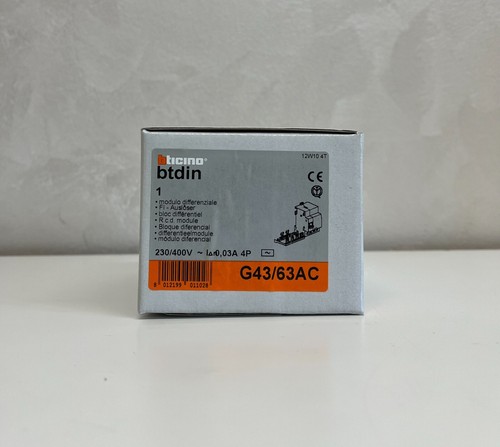 Nuovo bticino g43 63ac - bticino, g43/63ac