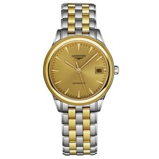 Orologio Longines Uomo 'Flagship' Quadrante Oro Automatico Bicolore L4.774.3.32.7