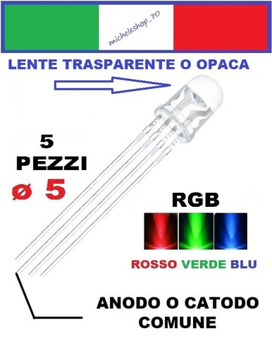 Diodo led rgb rosso - led,