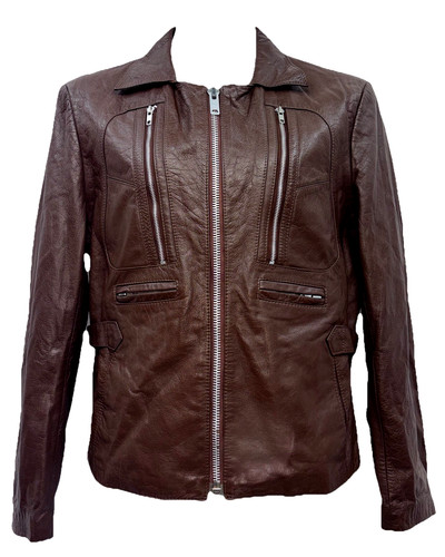 Giacca moto pelle bovina