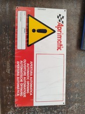 Cartello inox di segnalazione