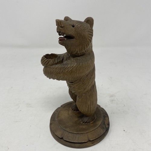 Antica statuina portapipa orso