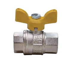 Valvola a sfera gas FF MF leva a farfalla da 1/2" 3/4" 1" 1"1/4 1"1/2 2"
