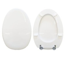 Copriwater Join Lungo Pozzi Ginori legno rivestito in resina poliestere bianco