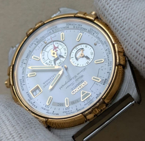 Seiko world timer 6m15 - seiko, 6m15-0020