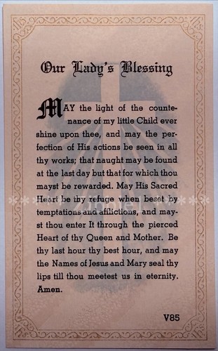 Benedizione della madonna - benedizione,