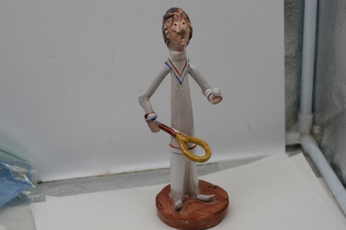 Ceramiche figurina tennista - ceramiche,