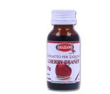 BOTTIGLIETTA DA 35GR ESTRATTO CHERRY BRANDY PER LIQUORE E DOLCI SENZA GLUTINE 