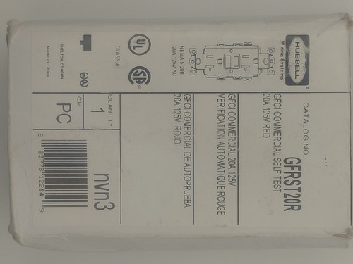 Hubbell gfrst20r gfci - gfrst20r,,