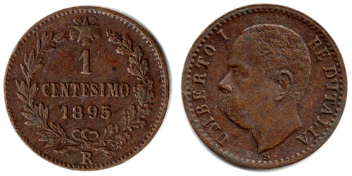 Italia centesimo 1895 - italia, 1
