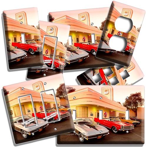 Retro anni diner cars route - anni,